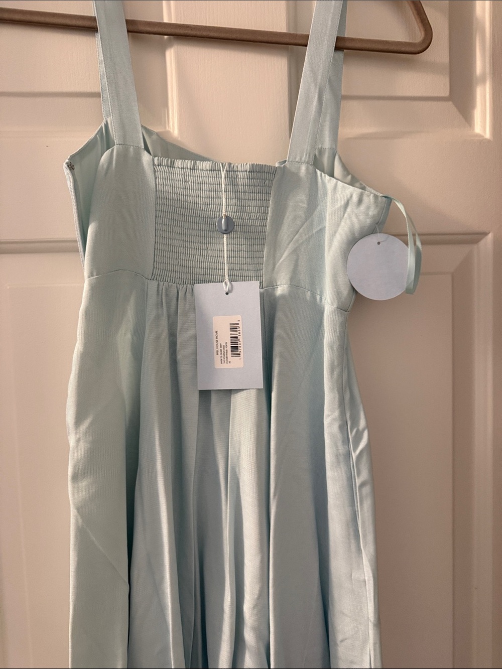 Hill House Rowena - Light Blue Floral Maxi Dress with Orange Poppy Print - Picture 8 of 10